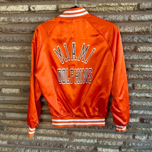 Chalkline Super Bowl XIX 1985 Miami Dolphins Satin Orange Jacket Size 18/20 - Picture 6 of 11
